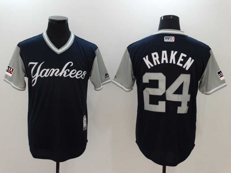 Yankees 24 Gary Sanchez Kraken Navy 2018 Players Weekend Stitched Jersey,We sell and wholesale Yankees 24 Gary Sanchez Kraken Navy 2018 Players Weekend Stitched Jersey on line form chian!